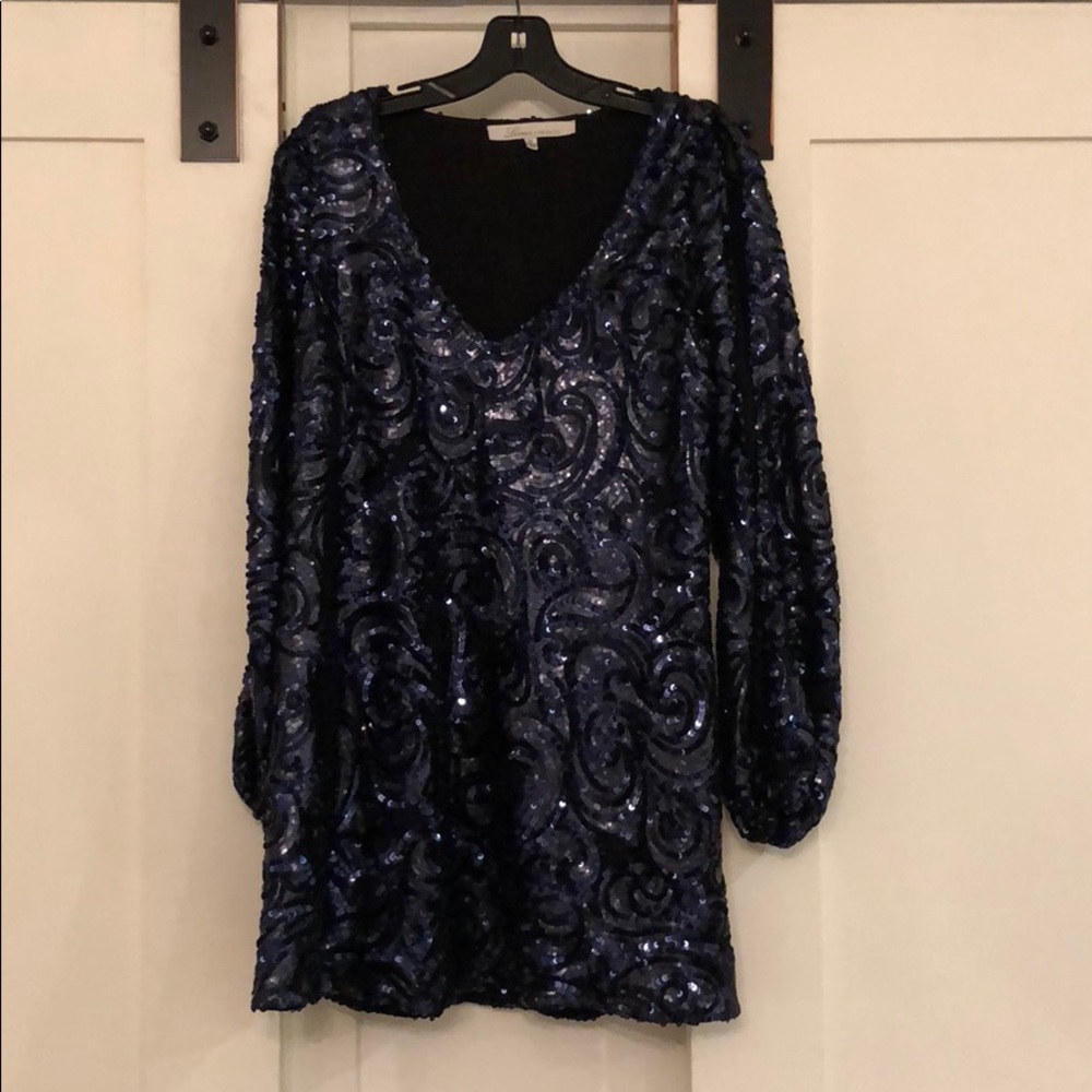 Gracie mini sequin shift Dress